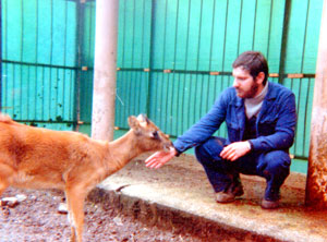 foto di Mauro Picone con il piccolo Lichi del Nilo Pino